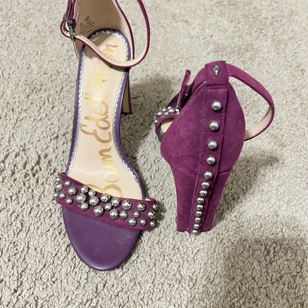 Sam Edelman Purple Studded Heels